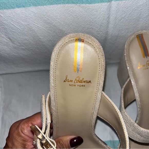 Sam Edelman Dalton Sand Block Heel Sandals - Picture 10 of 14
